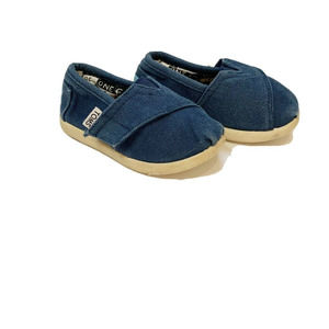 ❤️SOLD❤️Toms  Blue Canvas Slip-On Shoes Unisex 5T